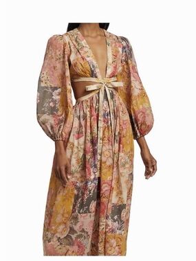 zimmermann natura buttoned midi dress Zimmermann Natura Buttoned Midi Dress